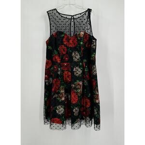 Covington Womens Dress Size‎ 20W Whimsigoth Dark Romantic Enchanting Knee Length